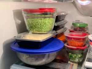 Meal Prepped Food In Containers